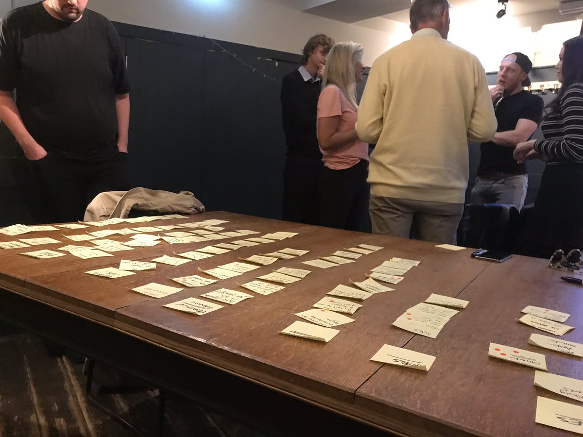 ChrisSpalton's tweet photo. Tons of ideas generated at #uxtherapy tonight, never underestimate the value in sharing ideas with people at all levels of their careers and in different industries. All a bit lo-fi but one of the top voted principles was “keep it chilled” - suits me just fine :) https://t.co/zoIqKXQ88E