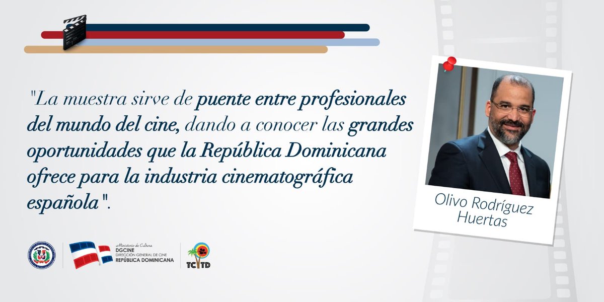 RDenEspana's tweet photo. [Cita] Olivo Rodríguez Huertas, embajador de la República Dominicana en España. VIII MUESTRA DE CINE DOMINICANO EN MADRID

#TodoCineTodoDominicana #RodarEnRD #Tamoencine #CineDominicano #CineEspañol #Películas #RepúblicaDominicana #Cortometraje #España #Diplomacia https://t.co/e9R7Abr0Zg