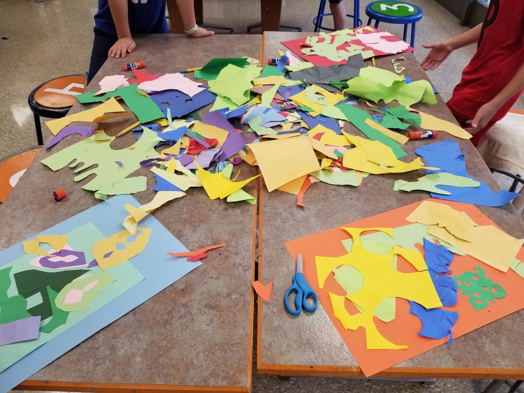 MsGallagherWES's tweet photo. 3rd graders at WES are learning how to draw with scissors like the artist Henri Matisse! Today we started making our cut paper backgrounds for our new project. #artmatters #arted #cutpaper #matisse #color #rtsd #wesart #paperart #wayne https://t.co/Z0IIuj6PTV