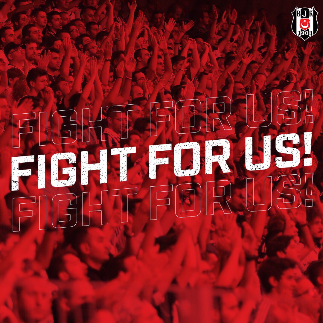 Besiktas's tweet photo. Fight For Us! 🦅  #Beşiktaş @EuropaLeague 
#HuntingTimeBesiktas https://t.co/btKL2XjFta