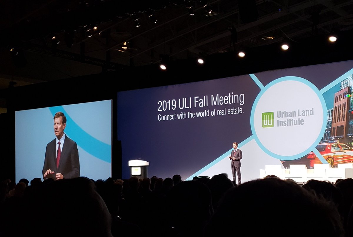 Steers Center faculty member and global CEO of the <a href="/UrbanLandInst/">Urban Land Institute</a>, Ed Walter opening #ULIFall meeting. #steersglobal