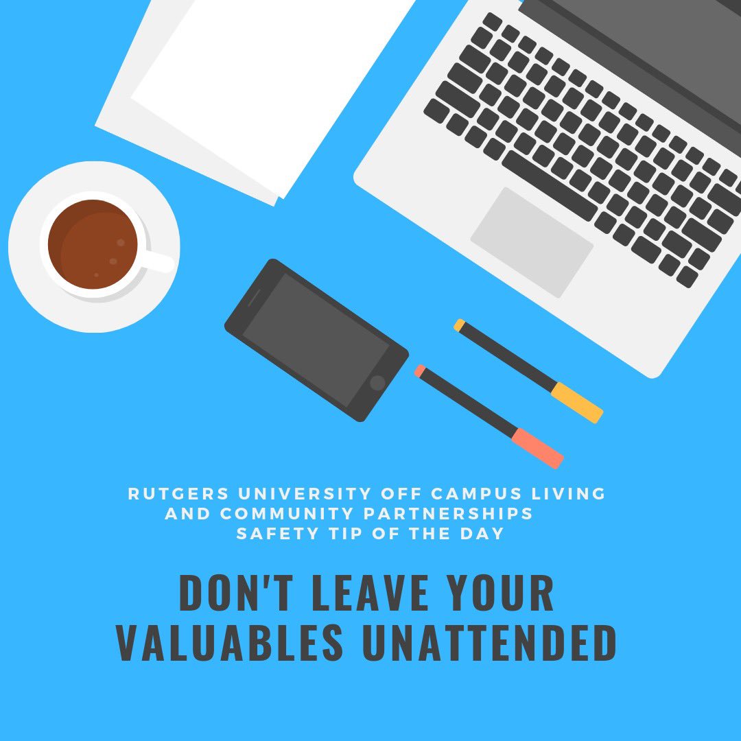 ruoffcampus's tweet photo. Keep your valuables with you at all times and out of sight! It only takes a moment to keep yourself, and your valuables safe. https://t.co/V3ZJv02v2W