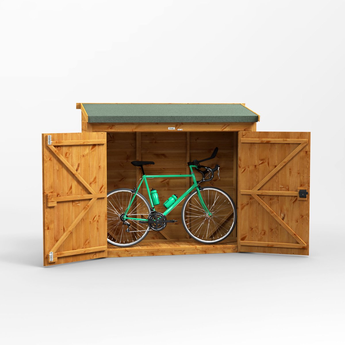 PurewellTimber's tweet photo. The all new Power bike store arriving tomorrow at our display site. With 3 day delivery. 6x2,6x3,6x4,6x5 &amp; 6x6 sizes available. Slope the roof front to back or, back to front, your choice. https://t.co/Jbcb0UohxF