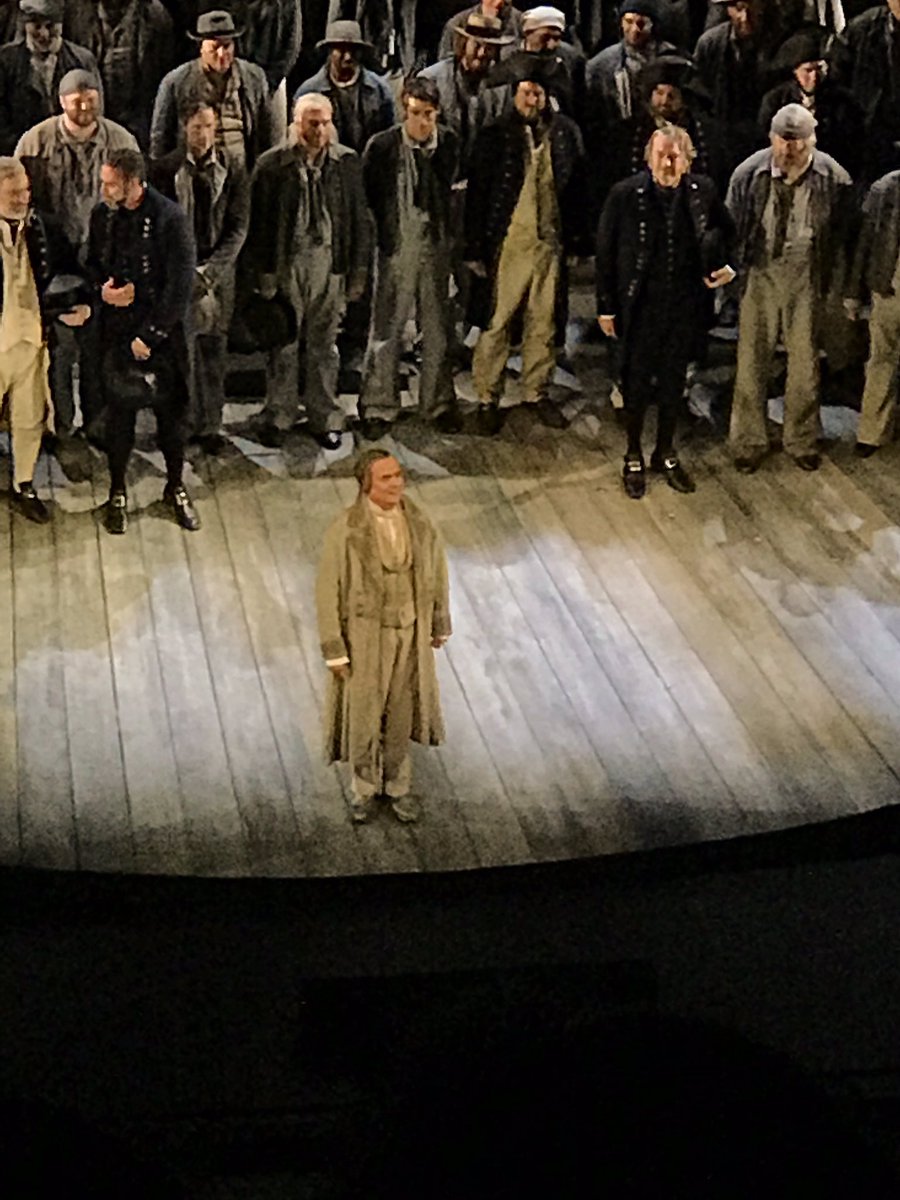 Aspasia_1's tweet image. Curtain photos from last night’s fourth performance of #BenjaminBritten’s #BillyBudd at .@sfopera. Only two more chances to hear this stellar ensemble cast with baritone @johnchest in the title role. #BillyBuddSF