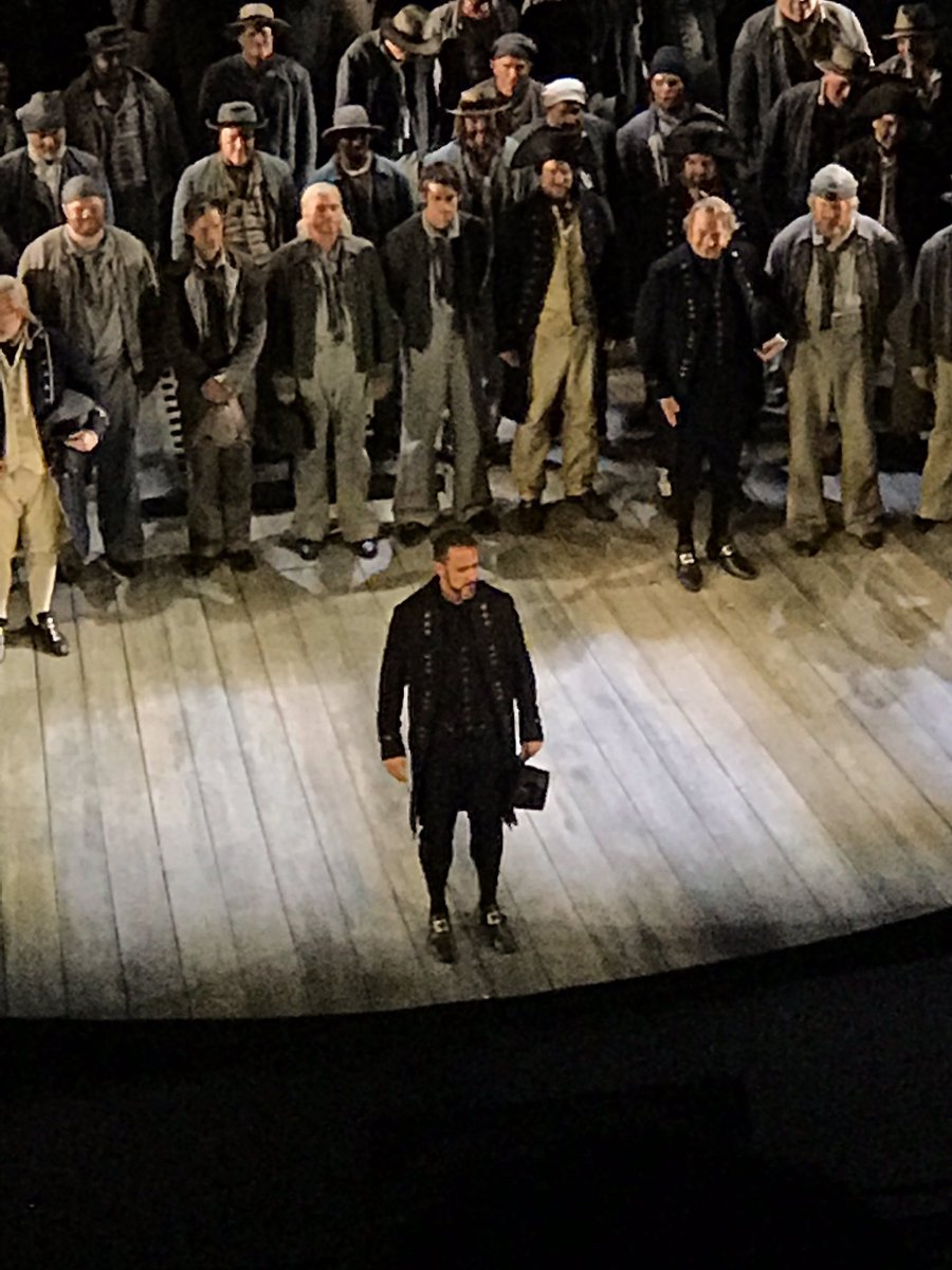 Aspasia_1's tweet image. Curtain photos from last night’s fourth performance of #BenjaminBritten’s #BillyBudd at .@sfopera. Only two more chances to hear this stellar ensemble cast with baritone @johnchest in the title role. #BillyBuddSF