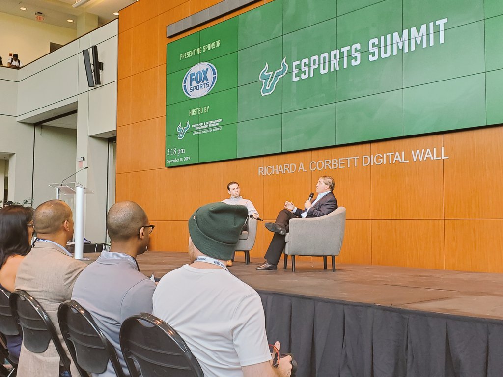 DefyEsportsBar's tweet photo. Some good laughs and wholesome wisdom coming from Jeff Vinik regarding @TeamLiquid, esports, keto, and the golden years. 
.
#esports #usfesportsummit https://t.co/Prl0O0GNZu