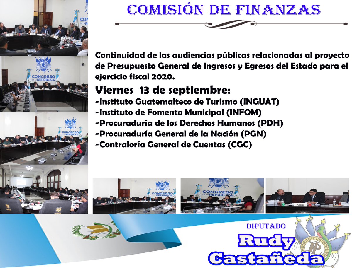 #VicePresidenteComisiónDeFinanzas Continuidad  de audiencias por el Proyecto de Presupuesto 2020
<a href="/BancadaUcn/">Bancada UCN</a>