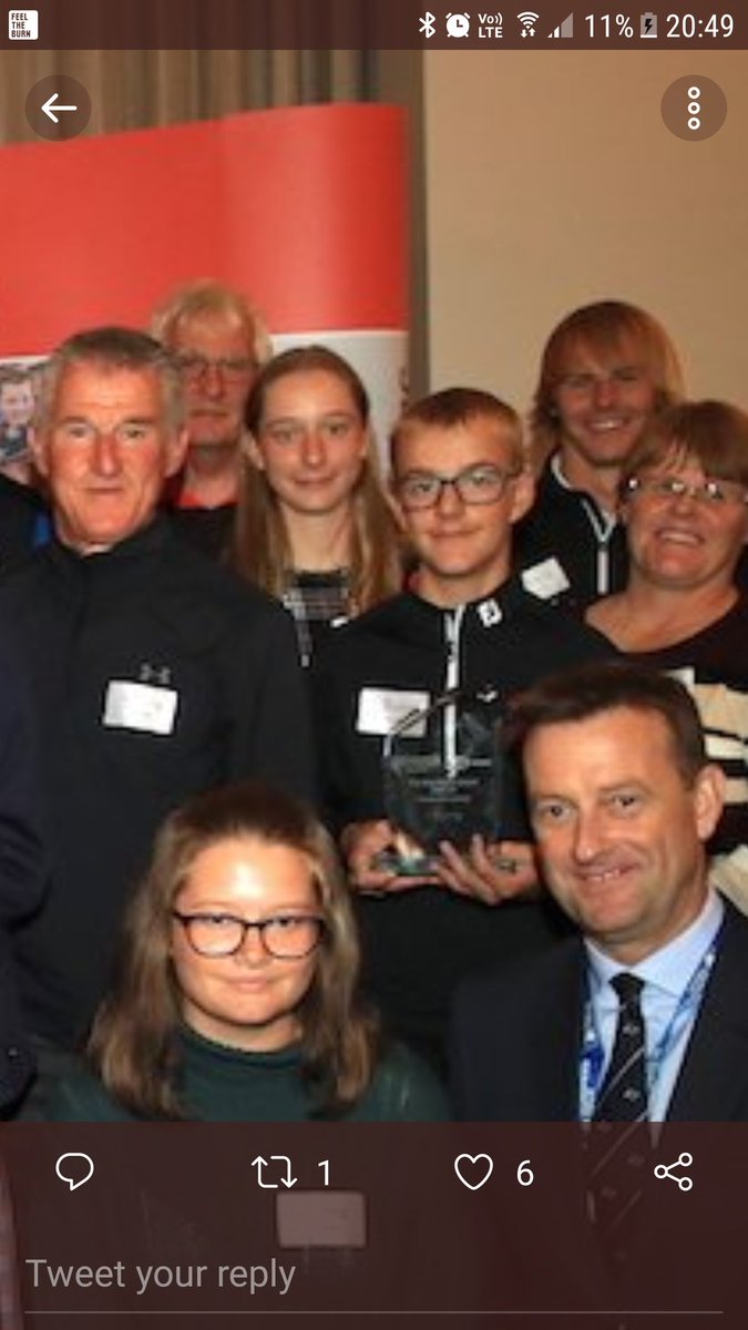 oliggolf's tweet photo. With @Abbie_Thompson9 @thomas_davies02  @AmDavies29 @BrianMudgeFPGA  being presented with  The Bonallack Award for 2018/19 
@WestonFavellGAT 
@OverstonePark @EnglandGolf https://t.co/bPoeH54J4s