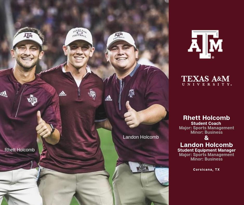 CorsicanaISD's tweet photo. College Day 2019 at Corsicana High School has been a huge success! Shout out to two of our CHS grads - Rhett and Landon - studying at Texas A&amp;M University. #CollegeisCool #FindYourPlace #EducationMatters #CorsicanaISD https://t.co/P0fwLfSagH
