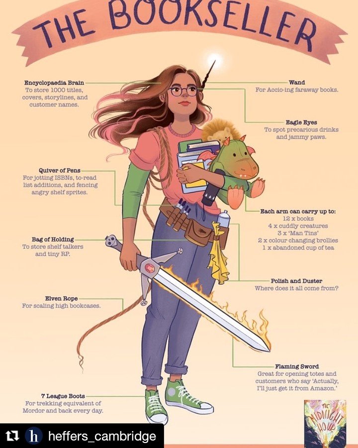 Heffers_Games's tweet photo. The anatomy of a bookseller is quite similar to that of a Dungeon Master in our opinion!

@heffersbookshop @Trindles_ 

#books #booklover #rpgs #dnd #pathfinder #fantasy #bestjob #bookshop #book #gamesnight https://t.co/VMAdG2ruIw