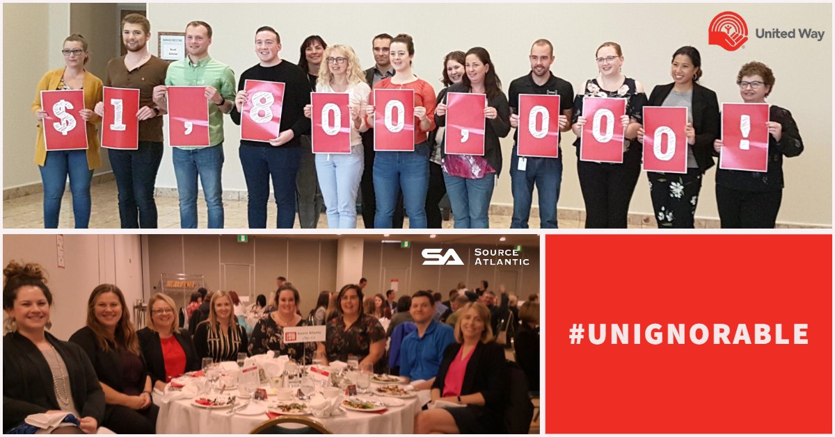 SourceAtlantic's tweet image. Great campaign kick-off lunch today @SJUnitedWay! We are excited to help you achieve your goal of 1.8M!  #unignorable