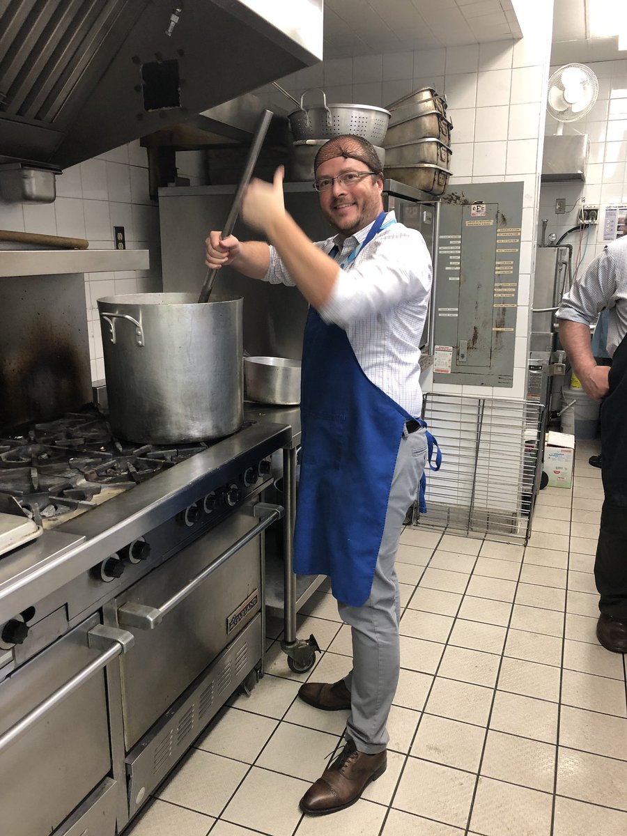 ssmarocco's tweet photo. Generous @NAIT leaders preparing and serving food today for some amazing #yeg folks. 
Take note @ErnestsNAIT colleagues - we have chopping finesse!
#OperationFriendship https://t.co/UtgLDFOOX4