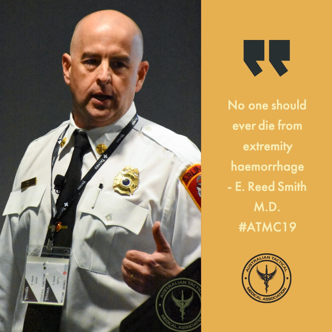 ATMA_Tactical's tweet image. Opening Key Note Speaker, E. Reed Smith M.D. from Arlington County Fire Department tells our delegates that understanding wounding and fatality patterns is the key to saving lives #ATMC19

Ping @erdoc1491 @CommitteeTECC