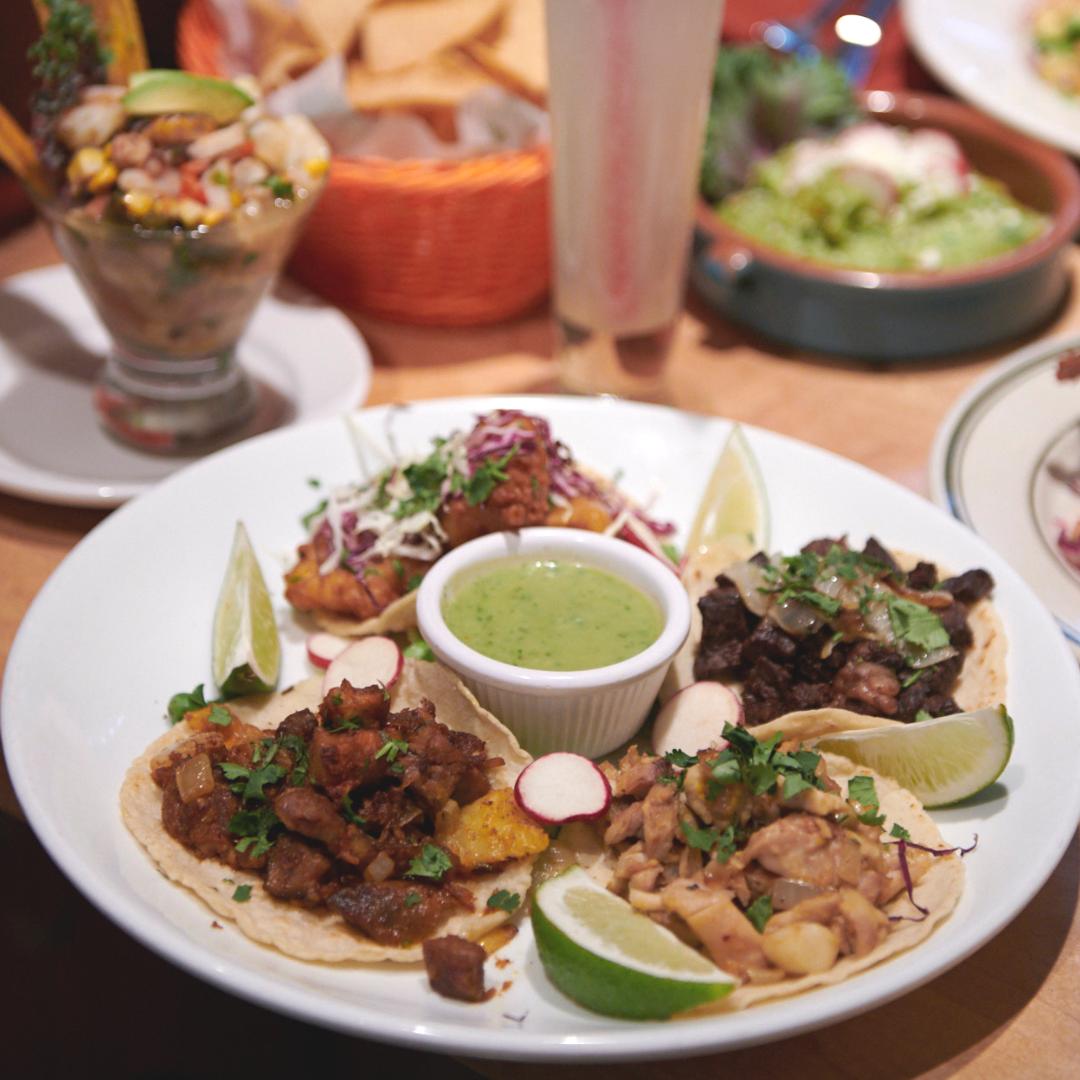 Freshly made tacos here at Gabriela's tonight. 😊 Join us and let's celebrate together. 🎉