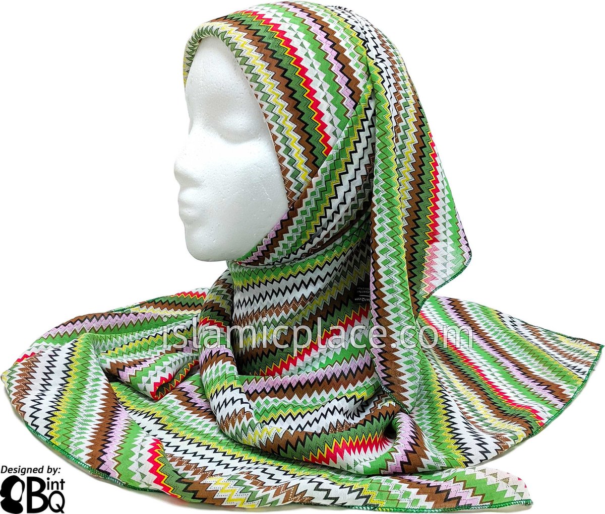 theislamicplace's tweet photo. Khimar of the Week
Buy online or in store
https://t.co/cWptHujTUm
Green, yellow, brown, pink, red, white, and black zigzag design georgette khimar.
#Khimar #Hijab #Scarf #BintQ #zigzag #modesty #muslimah #islamicplace #green #yellow #brown #pink #Red #White #Black https://t.co/s0cXIBdrPG