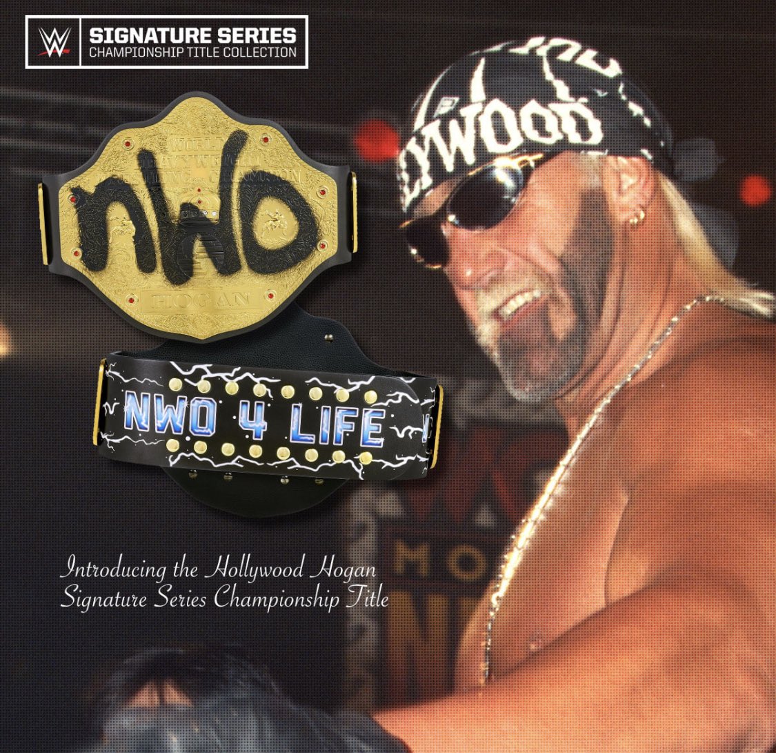 Hulk on Twitter: "In 1996 I celebrated victory over The Giant by spray N-W-O across WCW Available only @WWEShop, this brand-new Signature Series title captures my Hollywood attitude