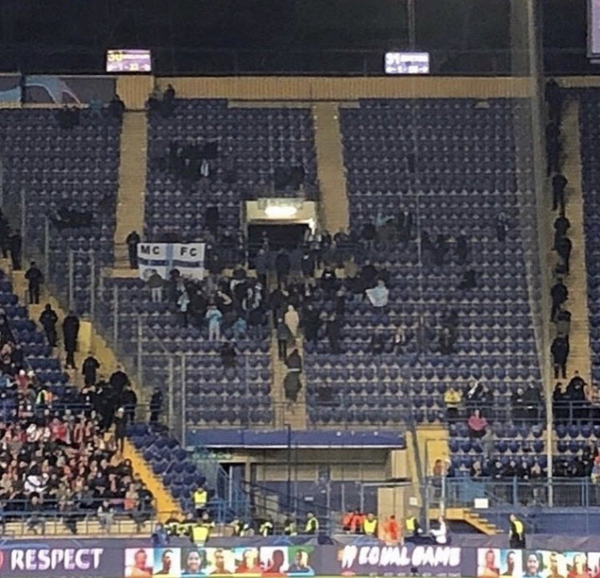 theawayfans's tweet image. Man City at Shakhtar tonight. #MCFC