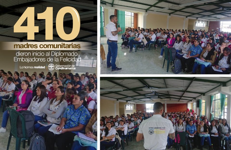 Secfelicidad's tweet photo. #Felicidad 👏😍🎗 | 410 madres comunitarias y agentes educativos, que hacen parte de la red del Instituto Colombiano de Bienestar Familiar (ICBF) en 17 municipios del departamento, iniciaron el diplomado Embajadores de la Felicidad, gracias a la articulación con la ACFB https://t.co/w8Td1aAwmL