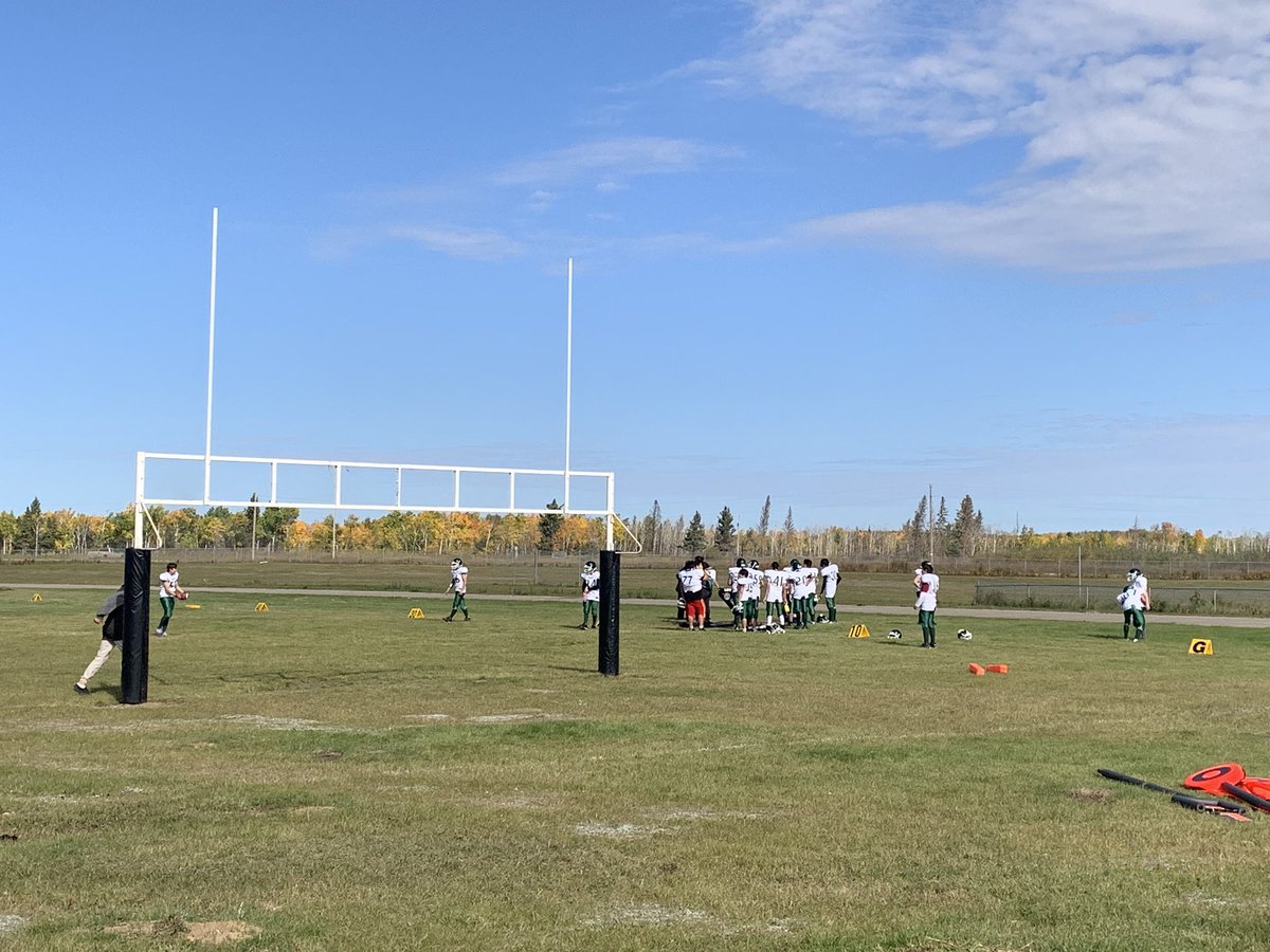 NorthSKFootball's tweet photo. It’s double header Wednesday! At Ahtahkakoop First Nation, the Titans take on rivals from the Lac La Ronge Indian Band, the Senator Myles Venne Huskies. Our second game with see Sandy Bay T-Wolves travel to Creighton to take on the Kodiaks. Work hard, have fun and play safe! https://t.co/mGMuglBnI3