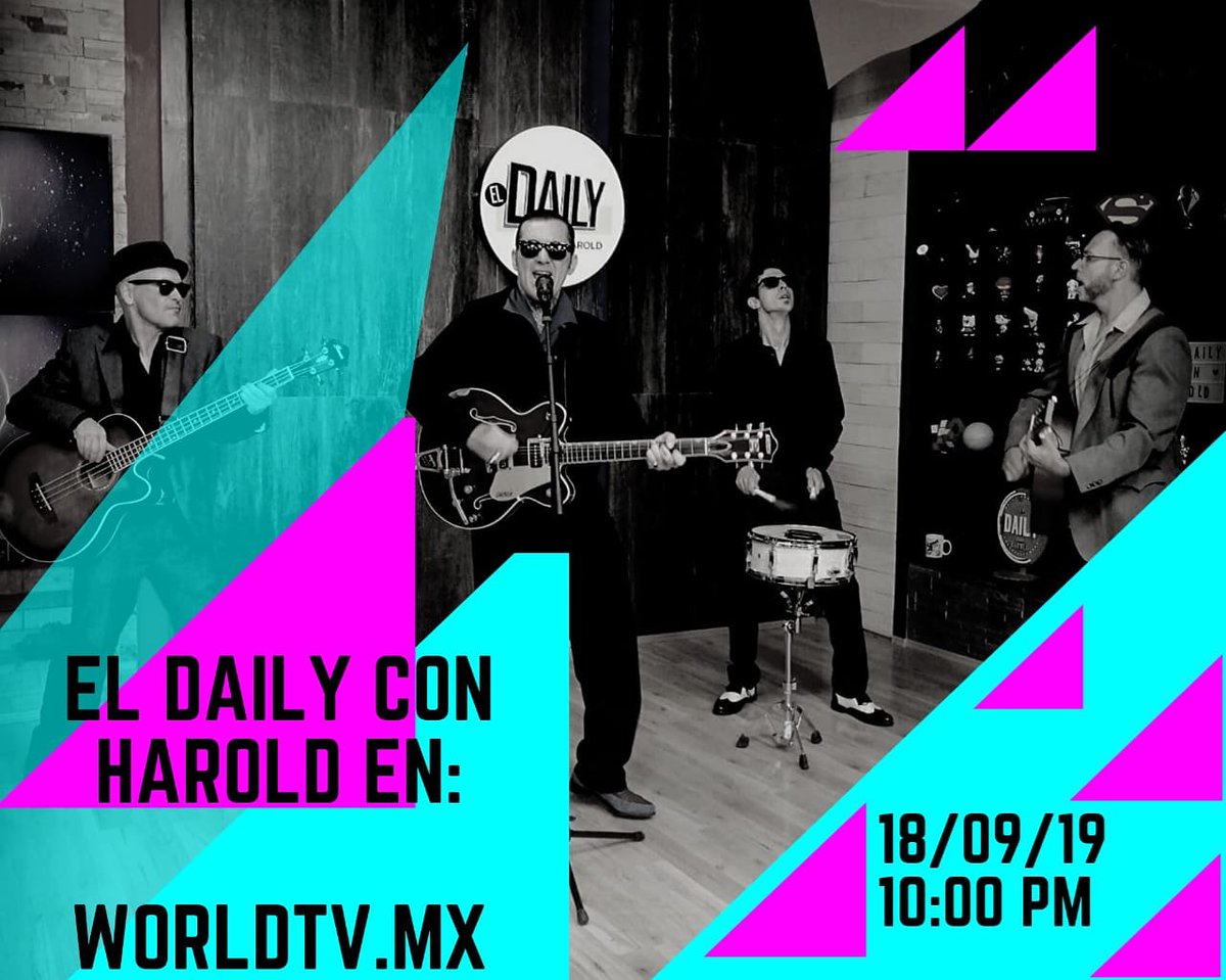 Al_Dual's tweet photo. Esta noche estaremos en la televisora World TV 📺 en el programa "El Daily Con Harold" no se lo pierdan!! 🇲🇽
R&amp;R 🔥
@worldtv @MotorkultureC
@creeperscustom @gretsch
#aldual #méxicotour2010 #rocker #gretsch #kocatsentertaiment #eldailyconharold #ontour #Mexico https://t.co/9s32cJrFjr