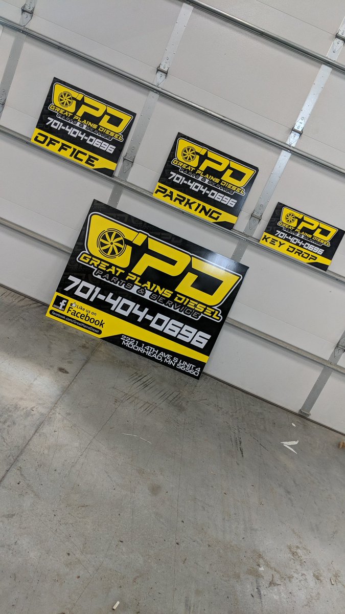 artwrapsnd's tweet photo. New logos means new signage for Great Plains Diesel #signs #Graphics #vinyl #stickers #killingitdaily #arlon https://t.co/zOruL3Uasa