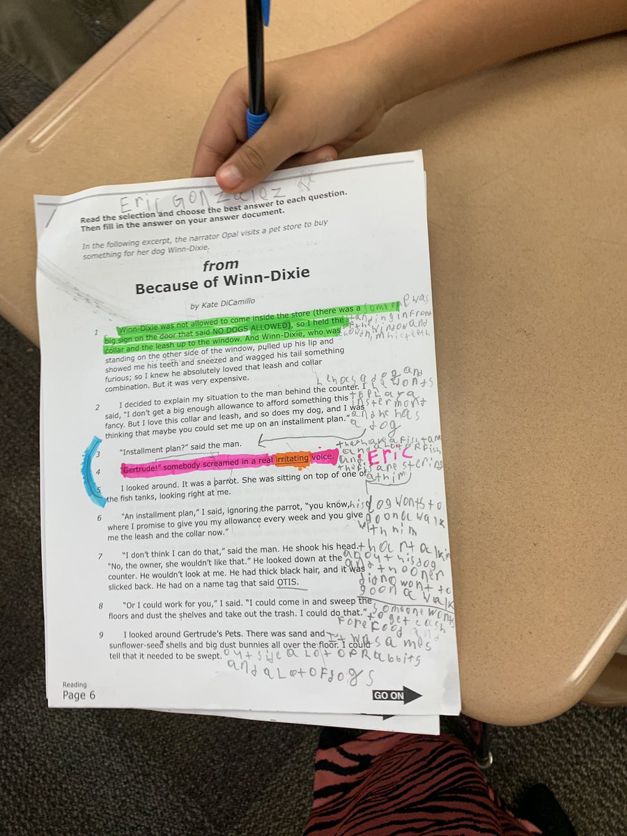daeja_lb's tweet photo. Great Reading Instruction is happening at The @SherrodES students are annotating and processing their thinking with reading #writinginthemargins #AVID #sharkbait134 https://t.co/CJTFZQsg93