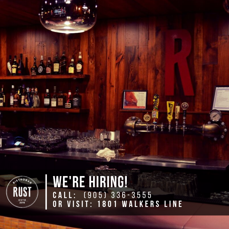 RustBistrobar's tweet photo. Now #hiring for all positions! We are looking for high energy, motivated and passionate people to grow our team.
Please call us at (905) 336-3555 for more details or come by and drop off a resume 📞 #BurlON https://t.co/QplxgW9pHx