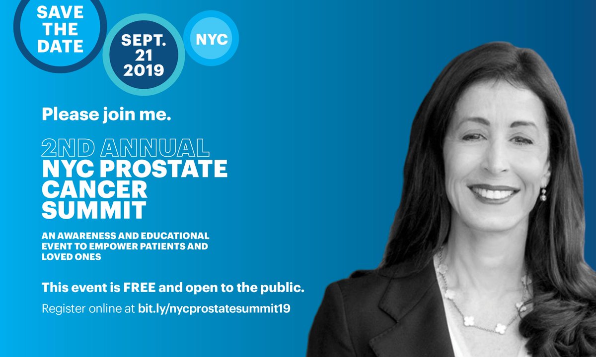Looking forward to discussing the many exciting advances in #prostatecancer treatment. Come to the #NYCProstateSummit on Saturday to learn more. bit.ly/nycprostatesum…