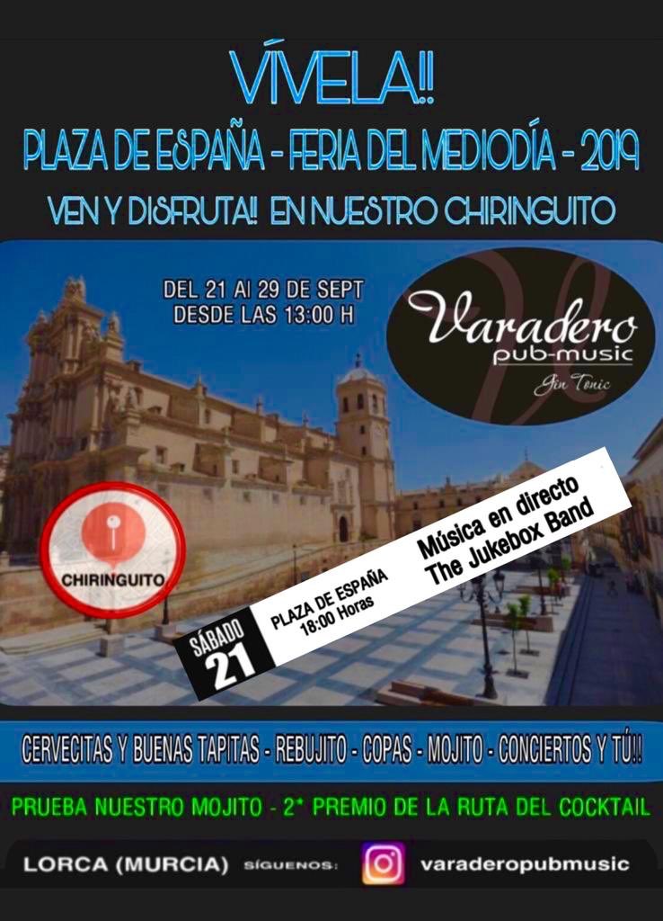 _varaderopub's tweet photo. Feria de Lorca 2019!!  Vívela!! https://t.co/ynVFv0j7GJ