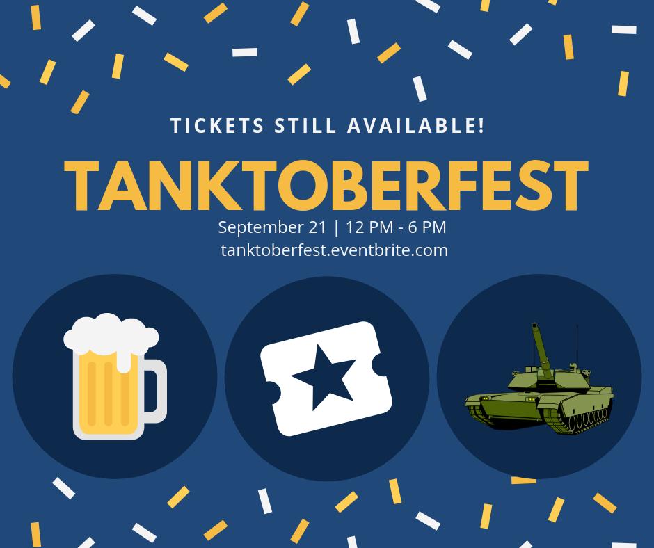 FlyingHeritage's tweet photo. Tanktoberfest is this Saturday! The weather is looking nice and the drinks are looking delicious. Who's coming? https://t.co/Je2UoBURxx