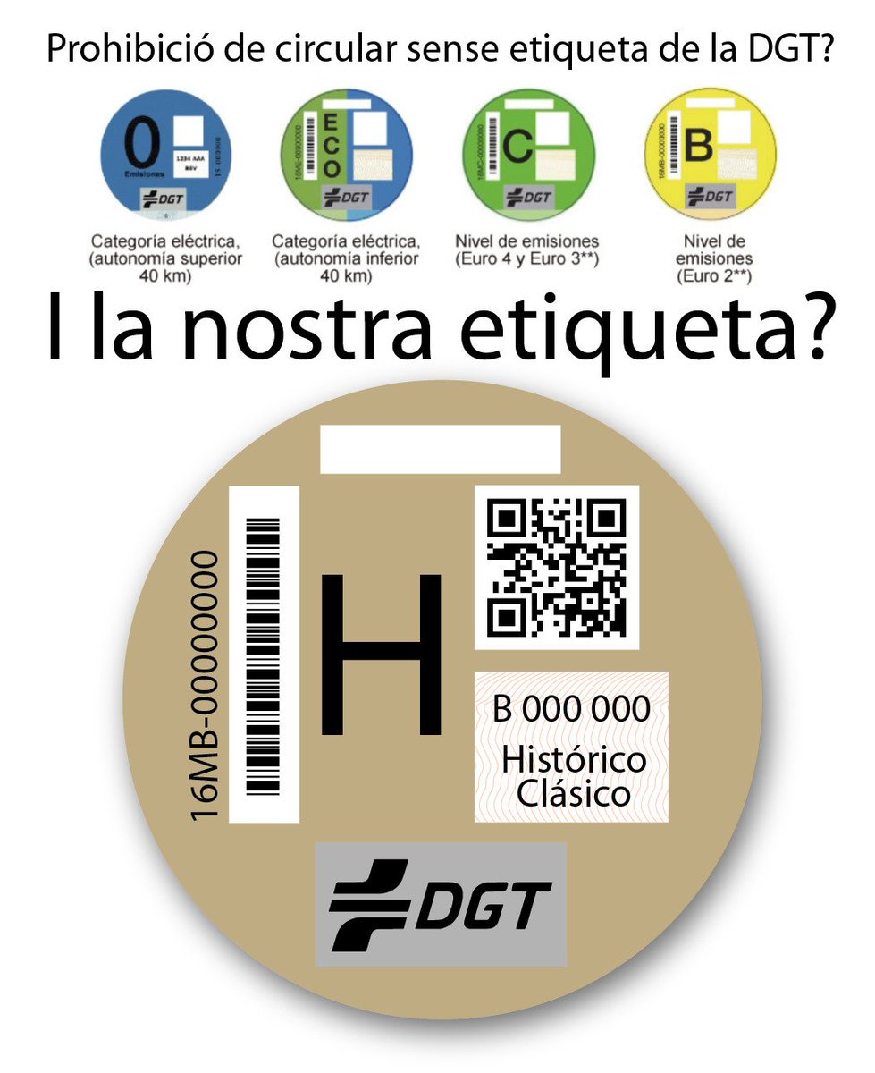 spermanyer's tweet photo. Volem una etiqueta per als classics! @bcn_ajuntament @DGTes @RallyClassics @martiperarnau @QuimTorraiPla @es_Motorsport @JASInfoService @Circuitcat_cat @antiradarcatala @AdaColau @eloibadia @janetsanz @diariARA @TotBcn @elmonarac1 @MonDiari @maticatradio @tv3cat @elsmatins https://t.co/grmX9aqMg2