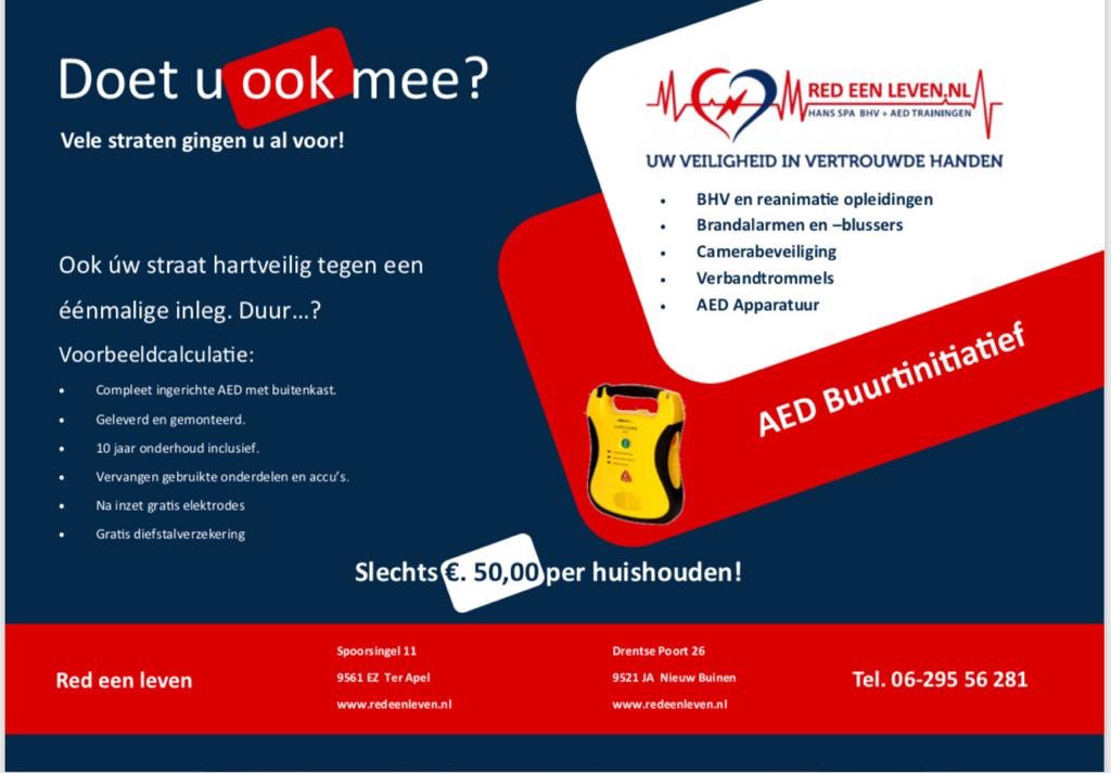 Leuke aanbieding voor een AED buurtinitiatief!

Keuze uit meerdere merken AED’s en AED buitenkasten. 

Neem voor meer informatie vrijblijvend contact met ons op. #AED #reanimeren #hartveilig #buurtpreventie  <a href="/HartslagNu/">HartslagNu</a> <a href="/HDrenthr/">Hartveilig Drenthr</a> <a href="/GHartVeilig/">Groningen HartVeilig</a> <a href="/FrlHartveilig/">Fryslân Hartveilig</a> <a href="/HartveiligAnnen/">Hartveilig Annen</a>