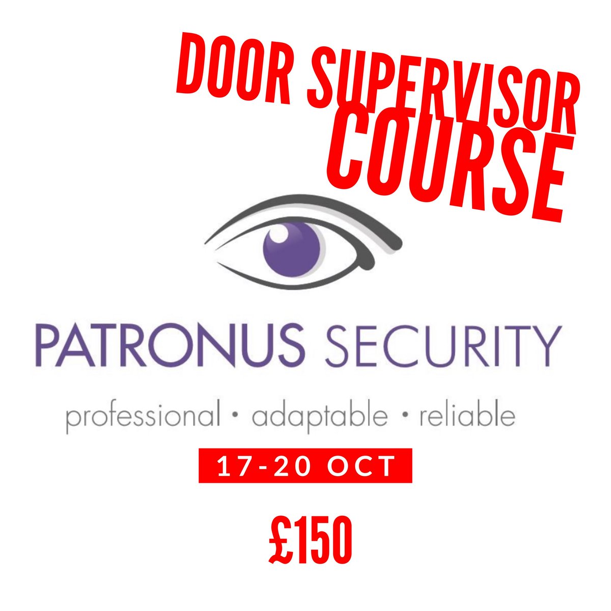 Patronusuk's tweet photo. Looking for work as:
✔️Static/construction guard ✔️Door person
✔️Retail guard
✔️Mobile patrol
✔️Event security
This is the course for you
We’re in Exmouth, Devon
Book your space on
01392 494959
info@patronussecurity.co.uk
#securitytraining #securitytrainingdevon https://t.co/cEH8zw4ok1