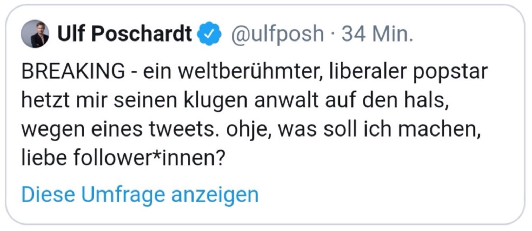 sternburg on Twitter "polenz_r PoschePoschi hat Sie blockiert und mich nicht? Wie haben Sie