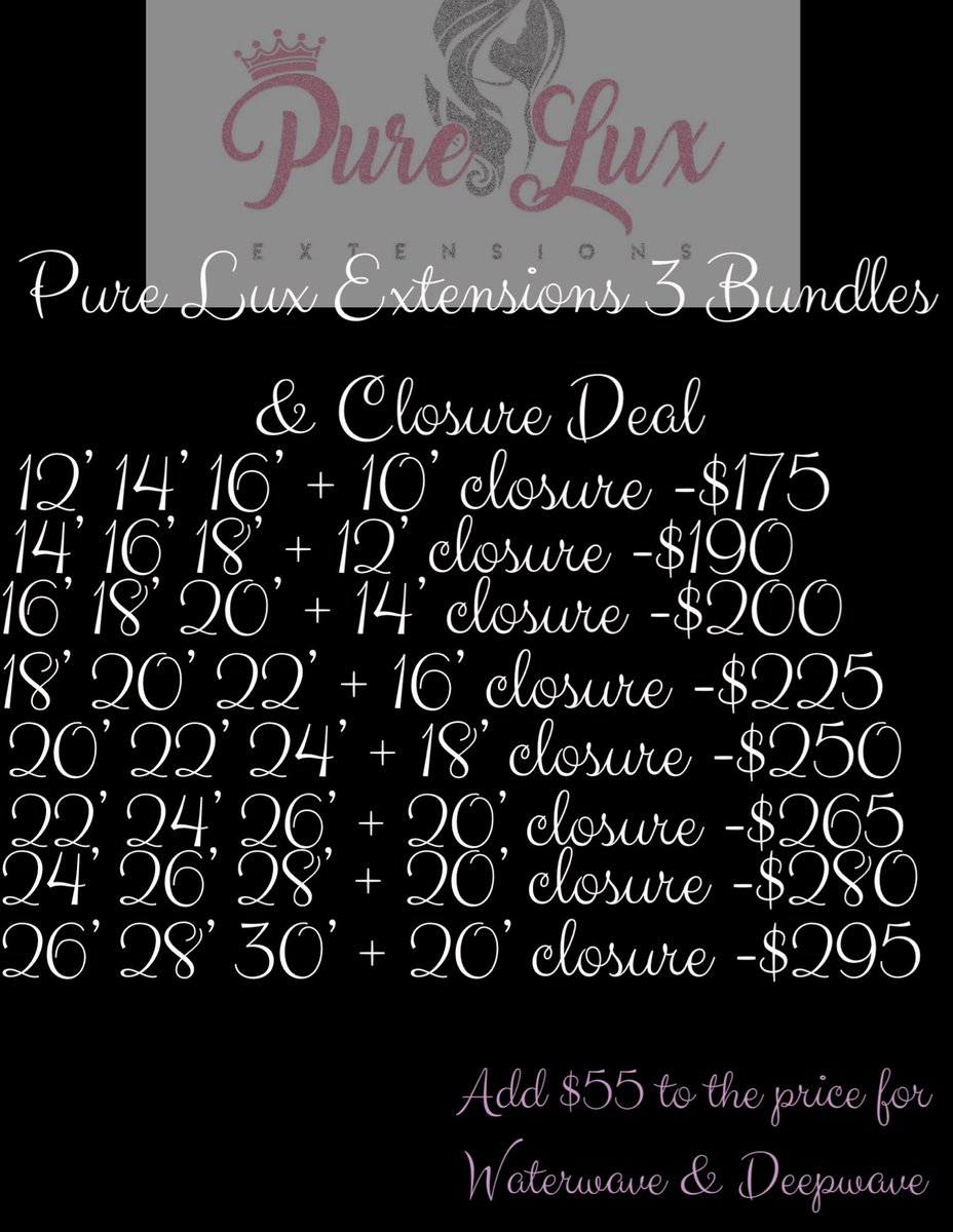 Qveen_Anastasia's tweet photo. Shop My Deals Ladiesss π you wonβt be disappointed π₯°π£ Dm Me to place your orders ! Great quality bundles for a affordable price π€© Shop with me and become a Pure Lux beauty π₯΅π₯° #pureluxextensions #futurecosmetologist #bundledeals #bundles #closureunits #frontals #closures https://t.co/dXabkXeYtQ
