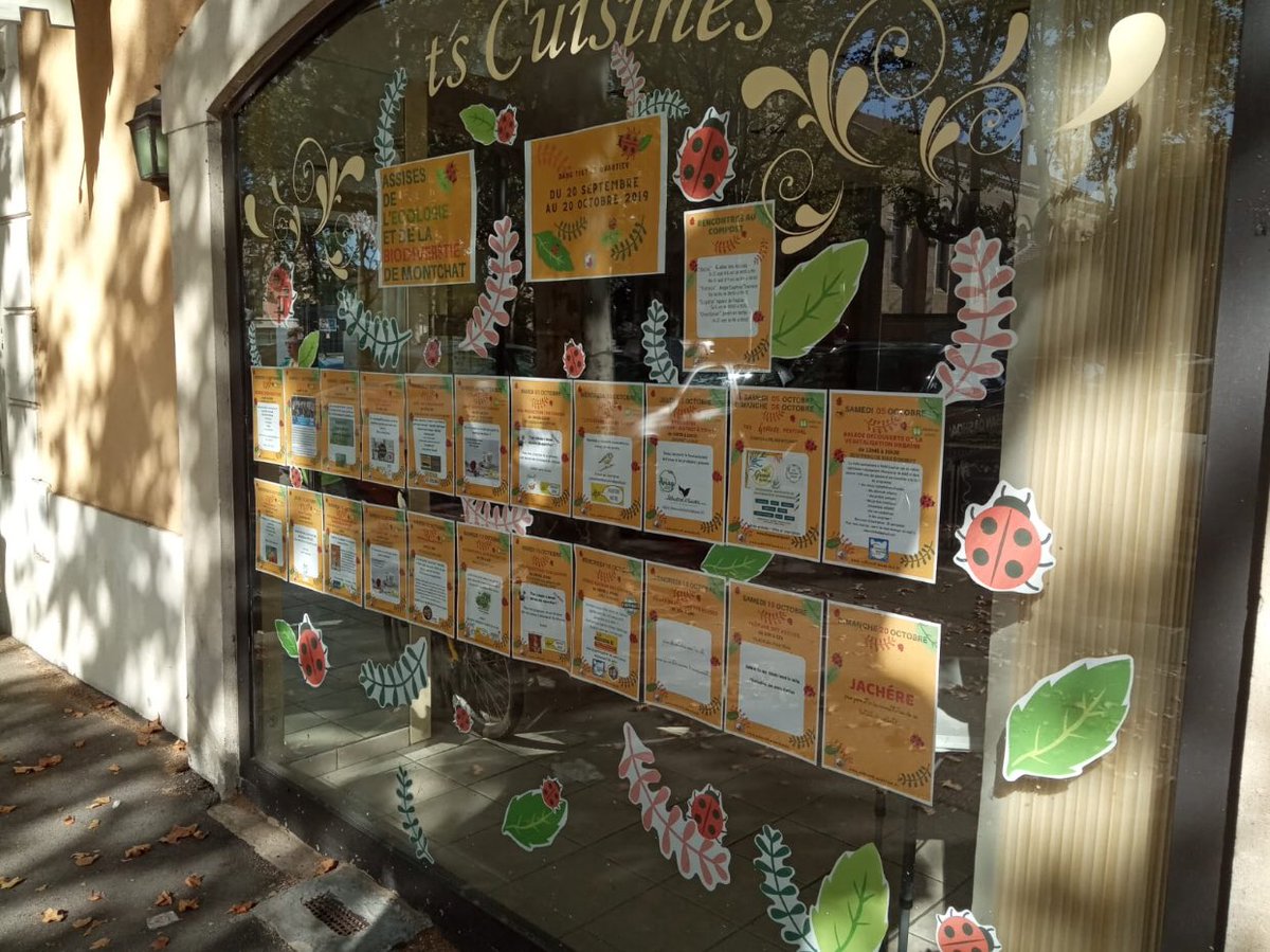 LMontchat's tweet photo. Les #AssisesEcologie #Montchat pilotées par #MontchatNature du 20 septembre au 20 octobre, demandez le programme !
RDV à la boucherie de la place du Château ! https://t.co/8N4l4zN95R