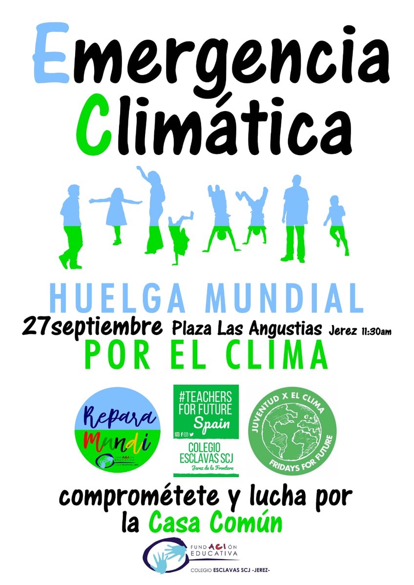 esclavasjerez's tweet image. S.O.S. #EmergenciaClimática Es hora de pasar a la acción contra el #CambioClimatico que nos acecha... Participa en nuestra movilización y en la posterior manifestación del #27S #Comprométete #Complícate  #SomosDeEsclavas