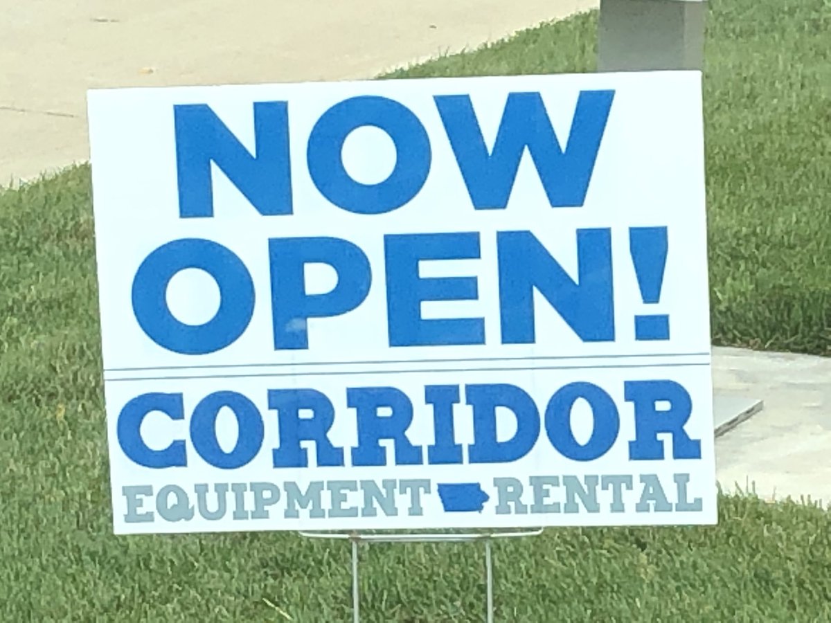 Congrats to Corridor Equipment Rental on its new business in <a href="/northliberty/">North Liberty</a>. We appreciate your #corridor name and business. #corridorstrong #icrhuh
