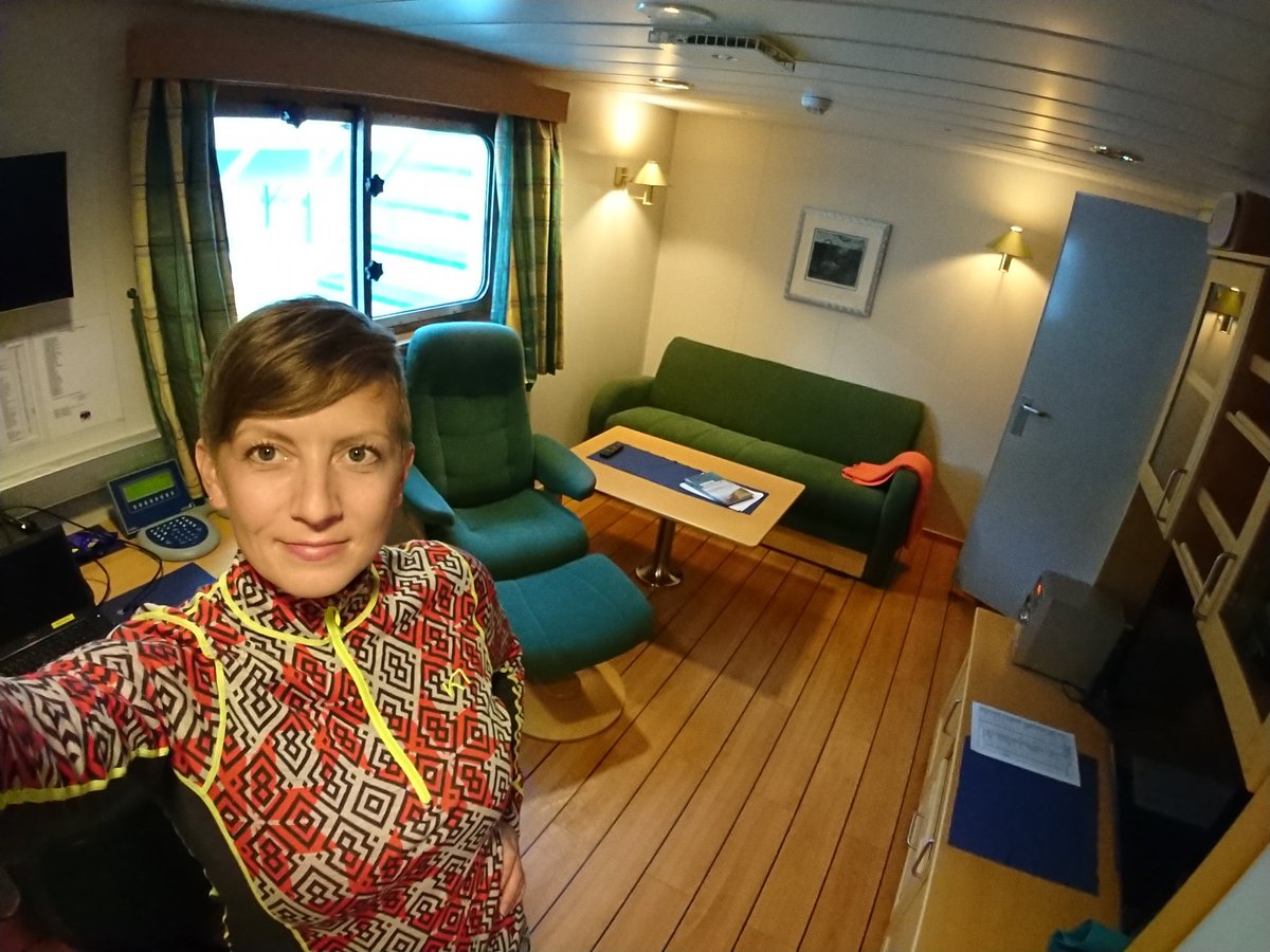 KatjaEnberg's tweet photo. Here we go again: #BIO325 course 'Ocean science' @BioUiB @UiB #GOSars is on! For 10 days I will lead this cruise across the North Sea to the Faroe trench and back. And this will be my base! #cruiseleader #firsttime
#activelearning #fisherieseducation https://t.co/pZ47YQpWsH