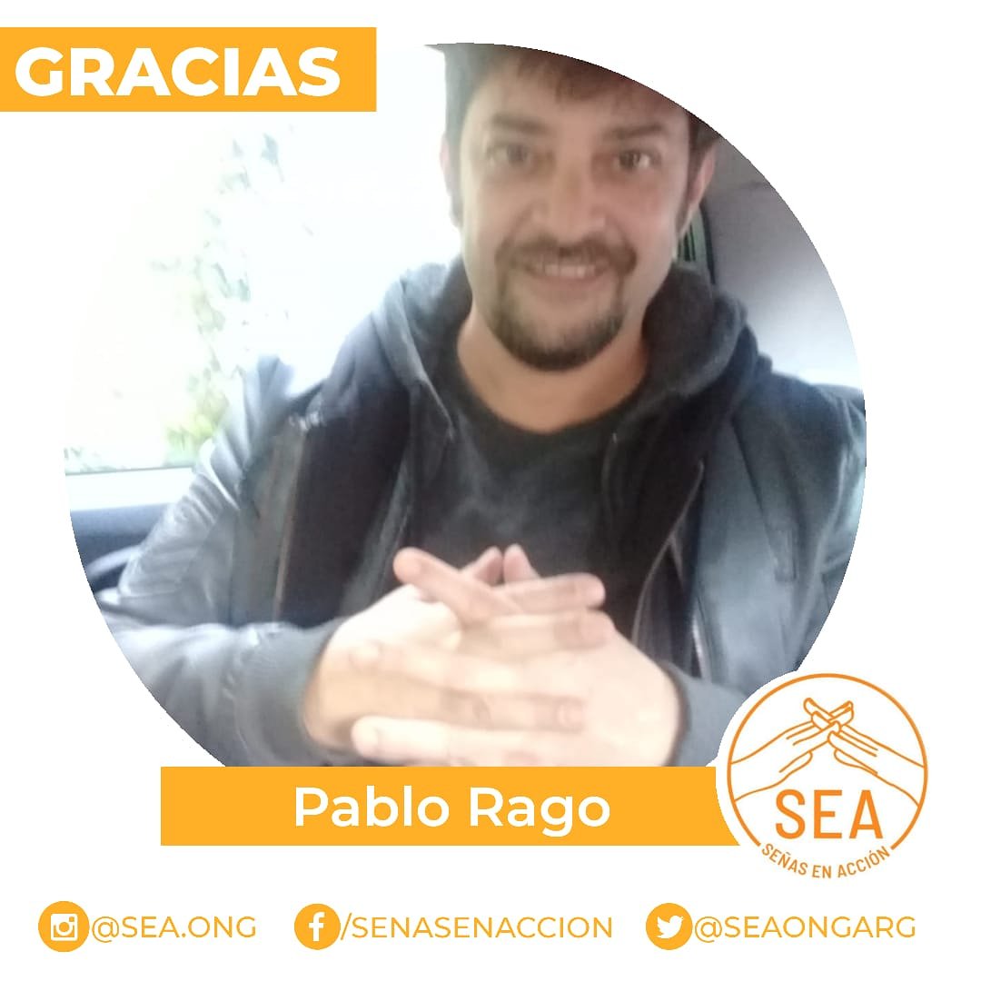 Gracias <a href="/pablorago72/">Pablo Rago</a> por apoyar a SEA Señas en Acción! .
.
#lsa #comunicacion #inclusion #personas #lenguadeseñasargentina #señasenaccion #lsa #lenguadeseñas #lenguadeseñasargentinas #lsa #comunicacion #inclusion #personas #lenguadeseñasargentina #señasenaccion <a href="/sea/">Sean McCann</a>.ong