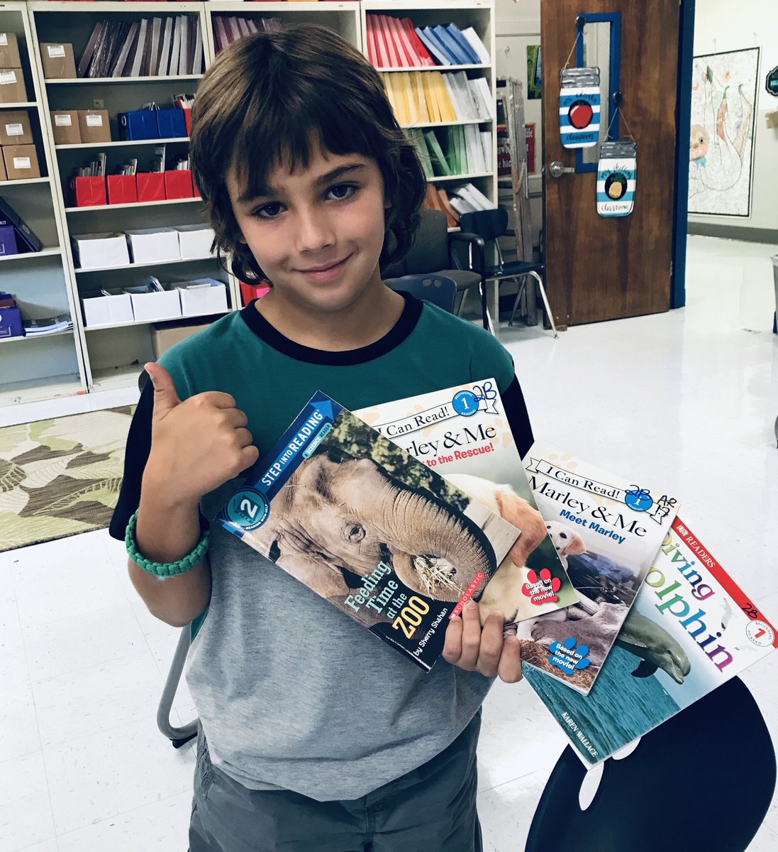 Look who read all these books during Reading Intervention today!  That’s right- my most reluctant reader!  Super proud of you, C! #WSESSmithfield #WestsideBestside #isleread