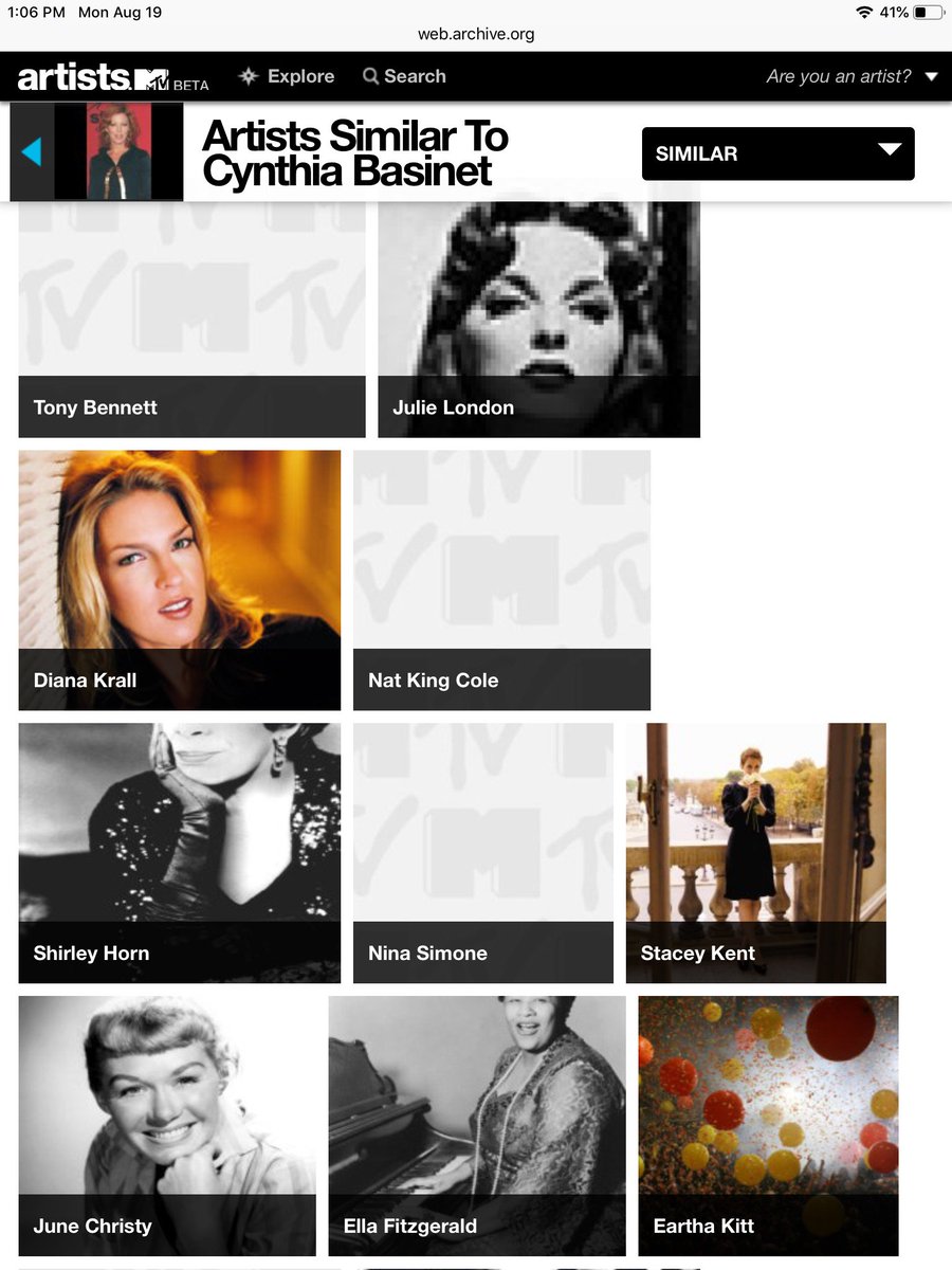 SantaBabyFans's tweet photo. #Similiar Artists #Cynthia Basinet @MTV #MTV @MTVartists https://t.co/Un3jVLDF5T