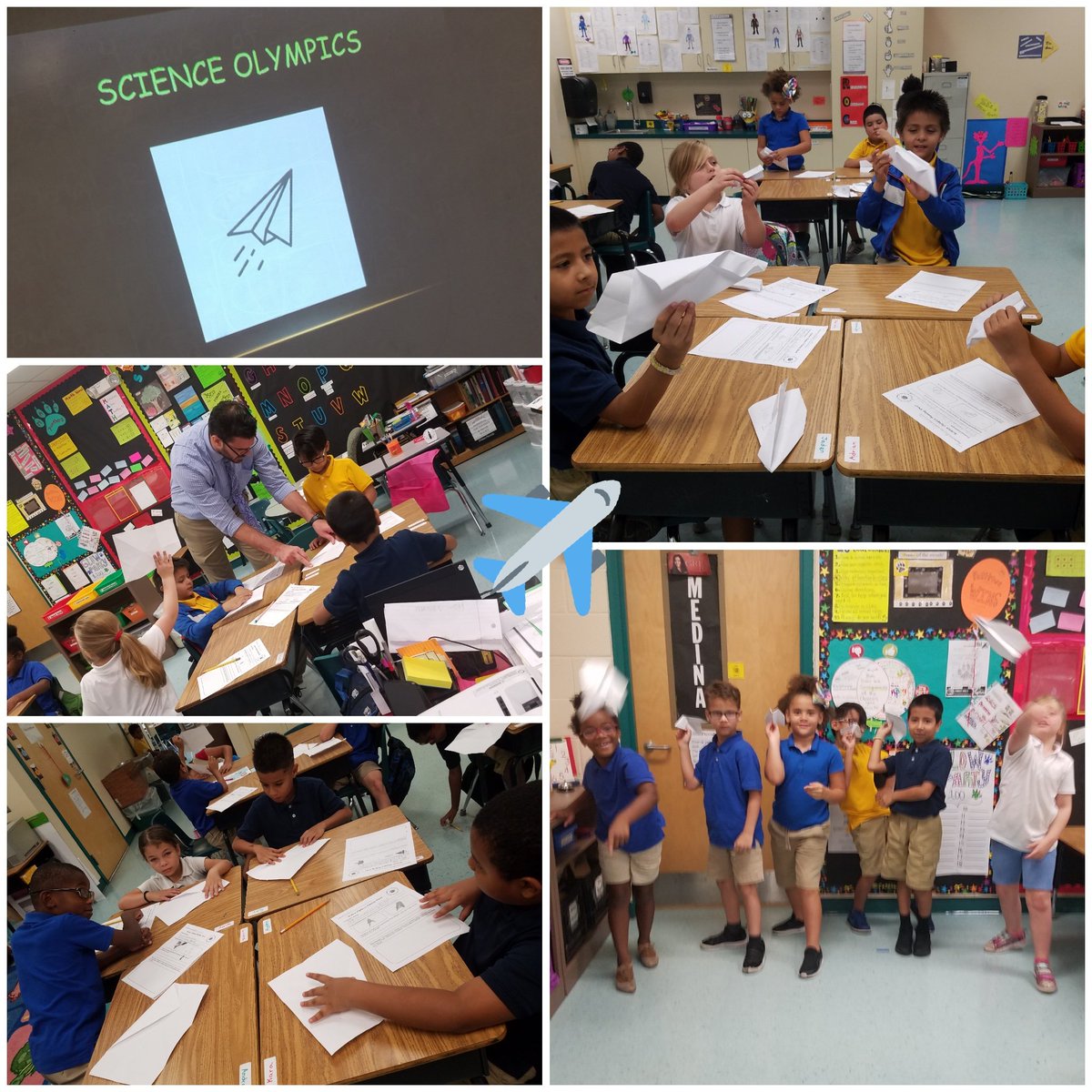 mssmedina3's tweet photo. Science Olympics! #PaperAirplanes #overcominggravity ✈ #2ndgrade #pantherpride 🐾 @HCPSForestHills @Cullen4EDU https://t.co/2vJ7FVtyDY