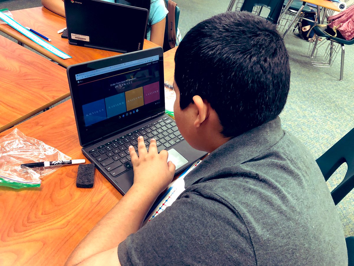 MariaDDunlap's tweet photo. 6th grade ss working on their math project. What a great way to integrate technology in the math classroom, have fun while learning and assessing learning. #ambitiousproject #hyperdoc #katysecmath @MariaDunlapCJH @CardiffColts @ScottRounds4 @kisdsectech https://t.co/vsO86v8mPx