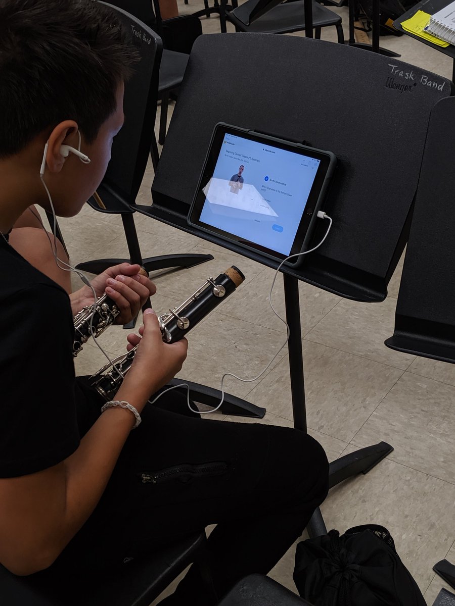 kariloeber's tweet photo. @edpuzzle has absolutely transformed beginning band at #traskmiddle ! I love the way this tool guides Ss to take ownership of their learning! https://t.co/7DCiHyQkRg