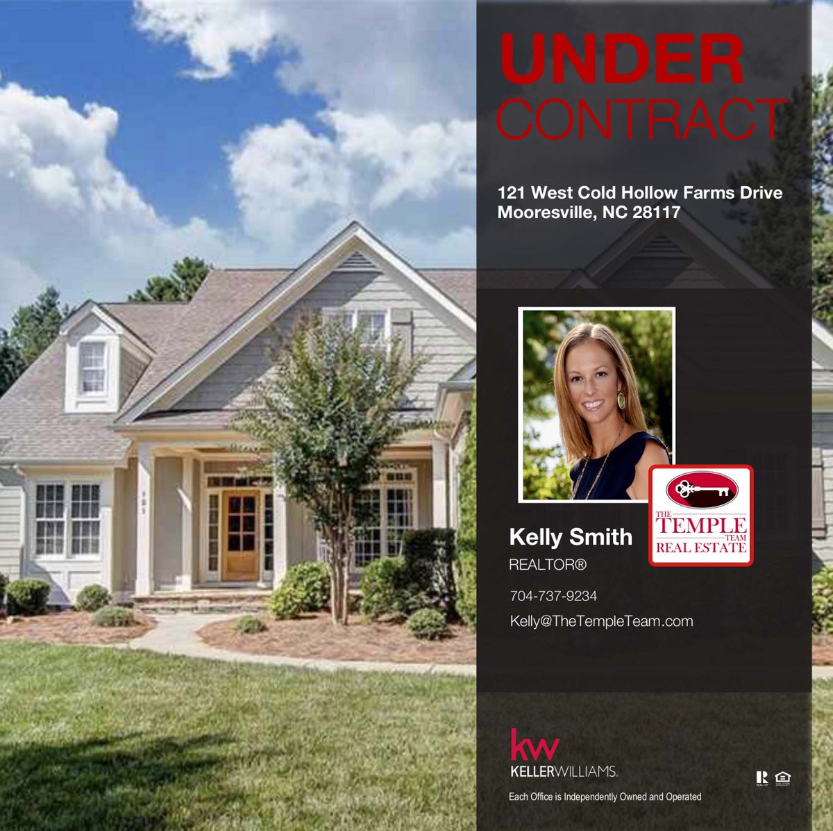 TheTempleTeam's tweet photo. 121 West Cold Hollow Farms Drive is UNDER CONTRACT!
.
Congratulations Kelly! πππ
.
#thetempleteam #kellywilsonsmith #kellerwilliams #home #buync #lakelife #luxuryhomes https://t.co/MvuYnzwTNx