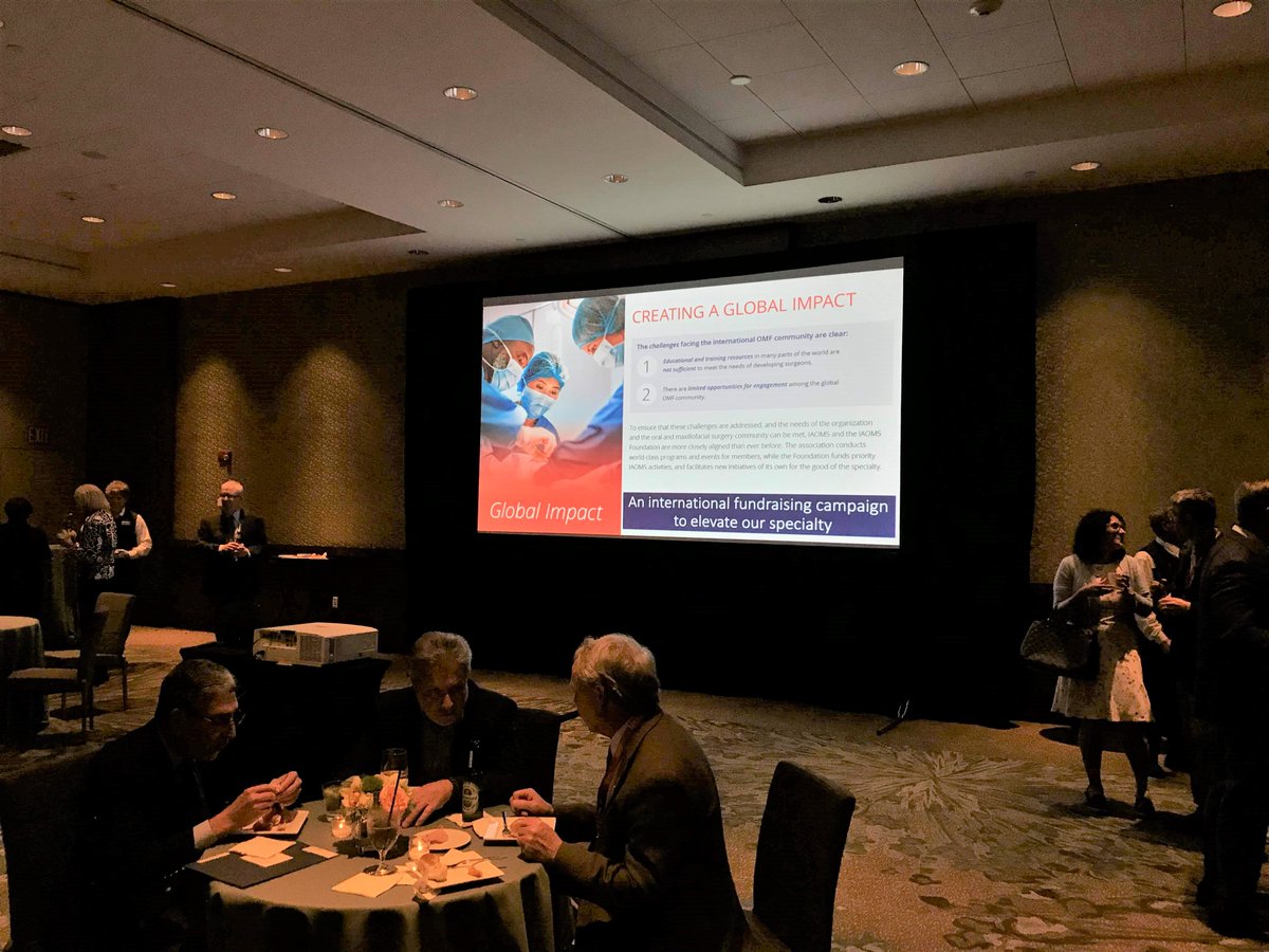 ADSFundraising's tweet photo. Great event last evening in Boston with @IAOMS Foundation - 2nd Annual International Reception at #aaoms19 https://t.co/9RAianHuu2