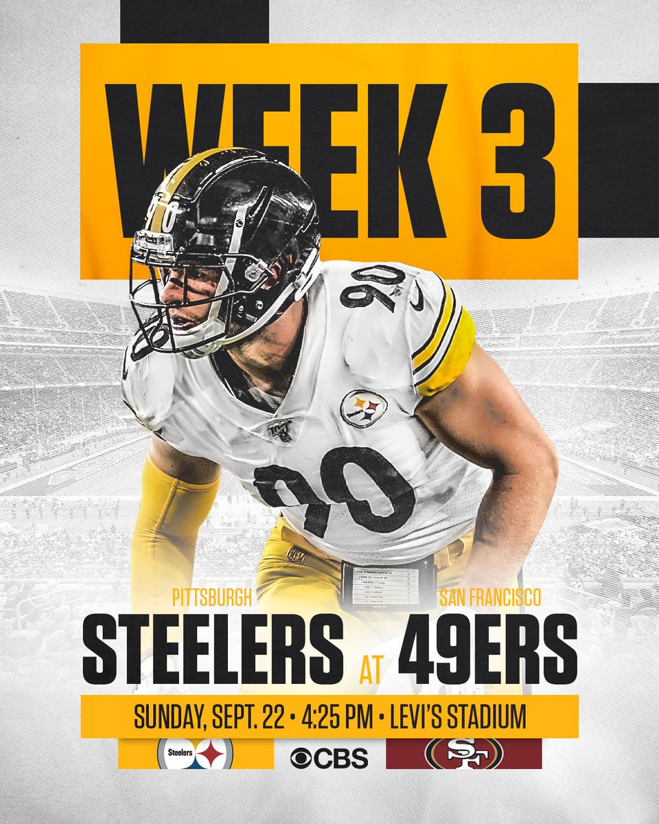 steelers's tweet photo. PIT 🔜 SF 

#HereWeGo https://t.co/f7v5yyBMsS