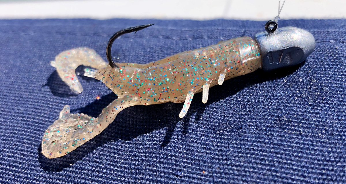LangstoneAngler's tweet photo. Pretty neat combo. The @Zmanfishing CrusteaZ and @TTLures HeadlockZ finesse. https://t.co/ocO2BmMEIK