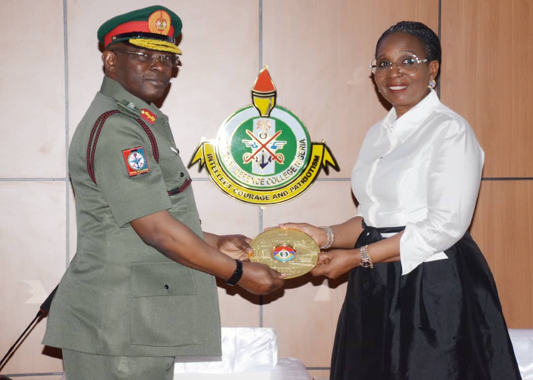 CDS_Nig's tweet photo. Yesterday, I was delighted to attend the National Defence College Nigeria Course 28 Inauguration Ceremony/Lecture themed, "Economic Diversification and National Development in Nigeria" with the HMOD Major General Bashir Magashi(Rtd) and the Guest Speaker Mrs Ibikunle Awosika. https://t.co/DrDIQckGSZ